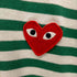 プレイコムデギャルソン PLAY COMME des GARCONS Striped T-Shirt メンズ JPN:M