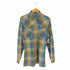 Mens Fashion デカ襟 チェックシャツ メンズ
