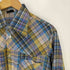 Mens Fashion デカ襟 チェックシャツ メンズ