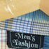 Mens Fashion デカ襟 チェックシャツ メンズ