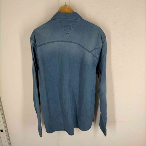 トミージーンズ tommy jeans スナップボタン デニムシャツ メンズ import:XXL