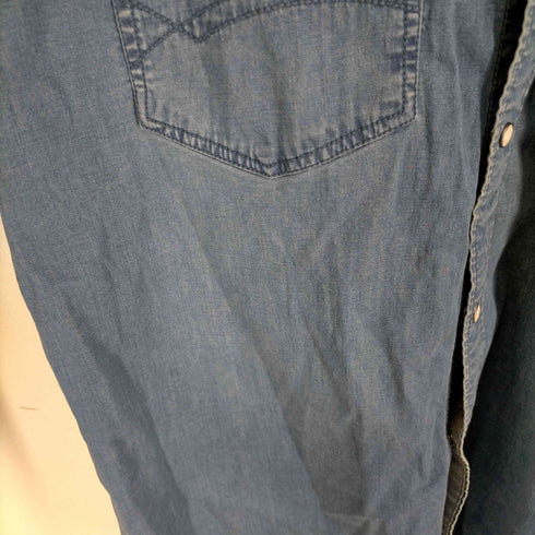 トミージーンズ tommy jeans スナップボタン デニムシャツ メンズ import:XXL
