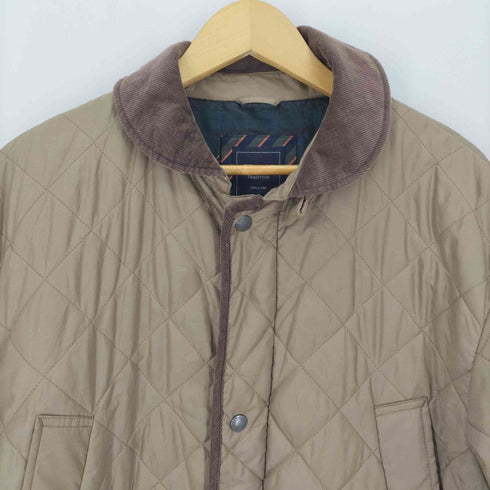 ケントイントラディション Kent IN TRADITION 襟コーデュロイ ジップアップ キルティングジャケット メンズ 3L
