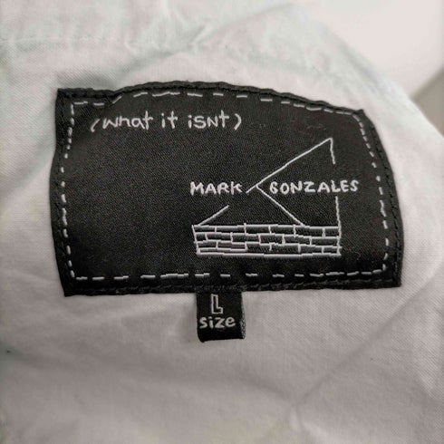 マークゴンザレス Mark Gonzales バックポケットロゴパッチワイドデニムショートパンツ メンズ JPN:L