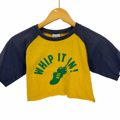 アディダス adidas 00s Y2K ラグランカットオフクルーネックTシャツ レディース JPN:M