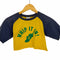 アディダス adidas 00s Y2K ラグランカットオフクルーネックTシャツ レディース JPN:M
