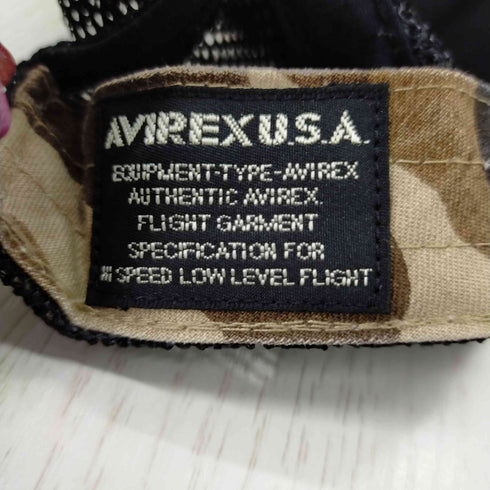 アヴィレックス AVIREX ロゴワッペンメッシュキャップ メンズ