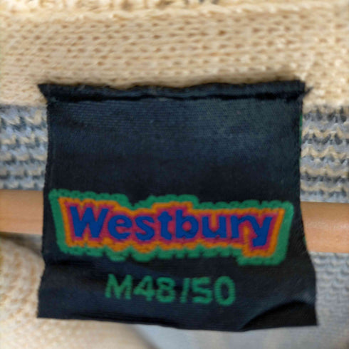westbury ショールカラ―総柄ダブルボタンカーディガン メンズ M48/50