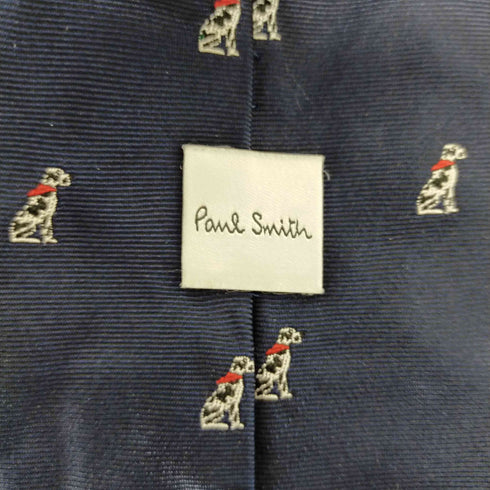 ポールスミス Paul Smith 犬柄シルクネクタイ メンズ
