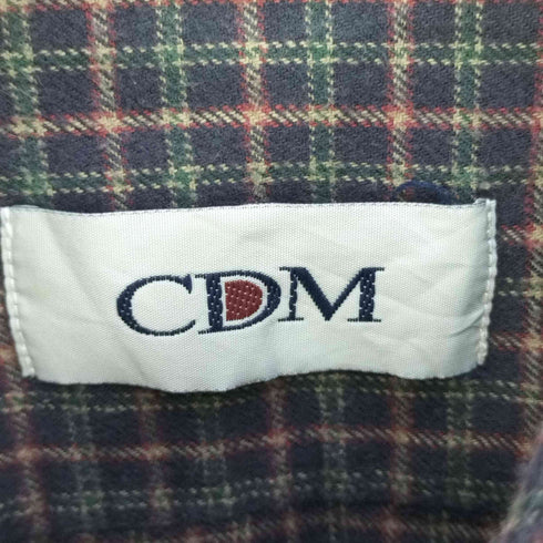 シーディーエム CDM グランパシャツ ユーロ プルオーバーチェックシャツ メンズ