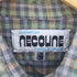 necoune グランパシャツ プルオーバーチェックシャツ メンズ