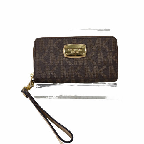 マイケルコース Michael Kors ゴールドプレートモノグラムロングウォレット レディース