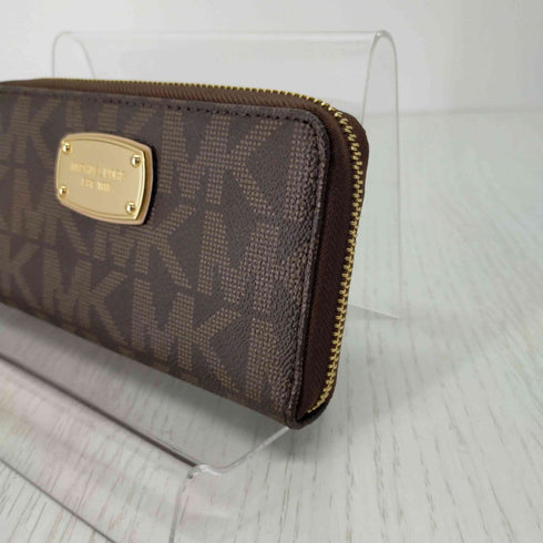 マイケルコース Michael Kors ゴールドプレートモノグラムロングウォレット レディース