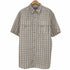 コロンビア Columbia 90-00s シアサッカー半袖シャツ メンズ import:L