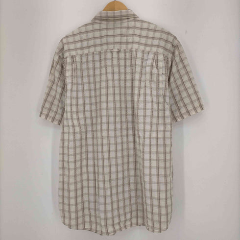 コロンビア Columbia 90-00s シアサッカー半袖シャツ メンズ import:L
