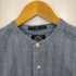 ドッカーズ DOCKERS 90-00s INDIGO ロゴ刺繍 バンドカラーチェックシャツ メンズ import:M