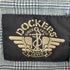 ドッカーズ DOCKERS 90-00s INDIGO ロゴ刺繍 バンドカラーチェックシャツ メンズ import:M