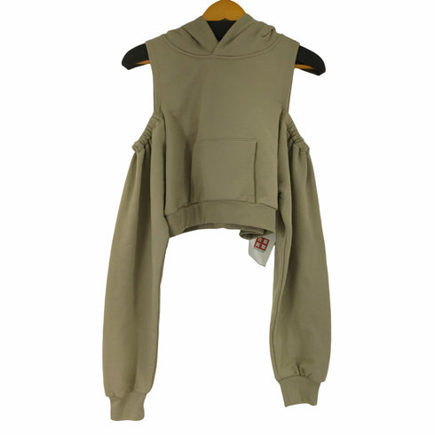 ジェイダ GYDA ショルダーオープン レースアップデザインHOODIE レディース FREE