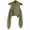ジェイダ GYDA ショルダーオープン レースアップデザインHOODIE レディース FREE
