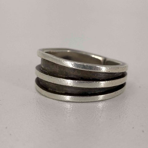 トムホーク TOM HAWK 2 LINE RING STERLING 2ラインリング ナバホ族 NAVAJO メンズ 20号