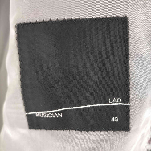 ラッドミュージシャン LAD MUSICIAN オーバーサイズ千鳥格子ステンカラーコート メンズ JPN:46