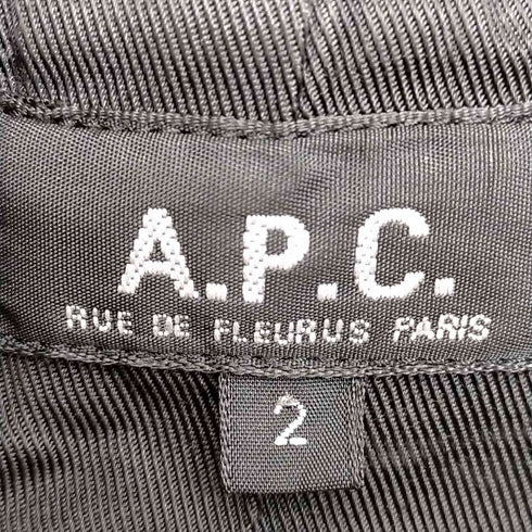 アーペーセー A.P.C. フランス製 シャモアクロス フーデットコート メンズ JPN:2