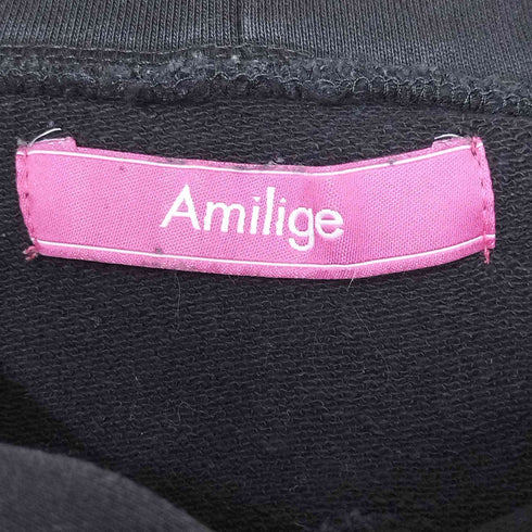 Amilige 病みかわ クマ ベアー プリント プルオーバー パーカー ユニセックス レディース