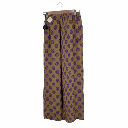 エムエムシックス メゾンマルジェラ MM6 Maison Margiela FLOWER PRINT SILK PANTS レディース 40