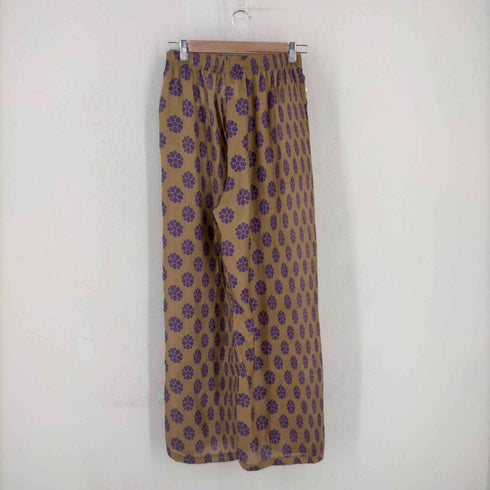エムエムシックス メゾンマルジェラ MM6 Maison Margiela FLOWER PRINT SILK PANTS レディース 40