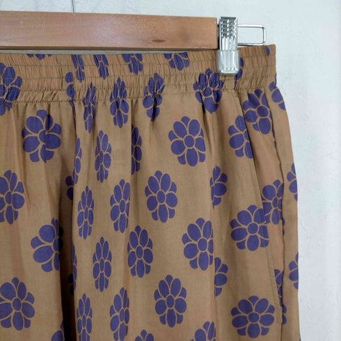 エムエムシックス メゾンマルジェラ MM6 Maison Margiela FLOWER PRINT SILK PANTS レディース 40