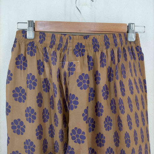 エムエムシックス メゾンマルジェラ MM6 Maison Margiela FLOWER PRINT SILK PANTS レディース 40