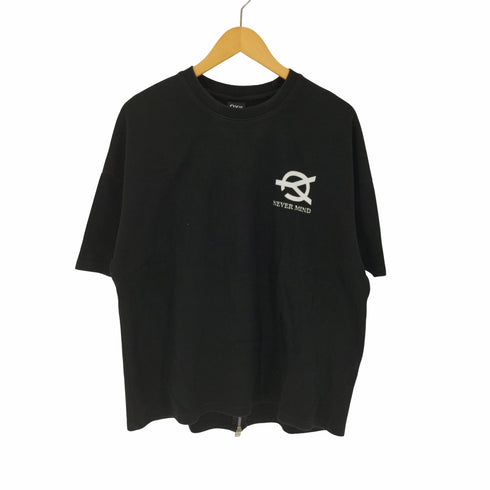 オーワイ OY NEVER MIND S/S TEE バックジップ プリント Tシャツ メンズ