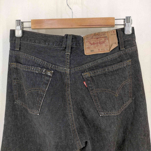 リーバイス Levis USA製 ボタン裏524刻印 501 先染め ブラックデニム メンズ 30inch