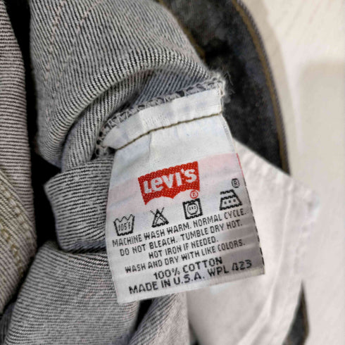 リーバイス Levis USA製 ボタン裏524刻印 501 先染め ブラックデニム メンズ 30inch