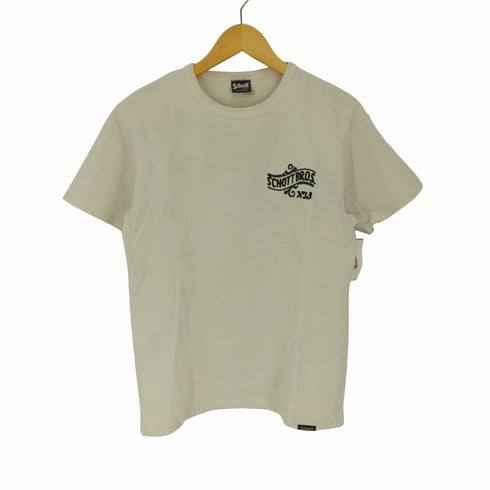 ショット Schott EMB T-SHIRT S/S NO.13 エンブロイダリー Tシャツ メンズ import:M