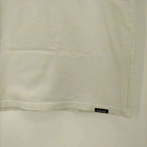ショット Schott EMB T-SHIRT S/S NO.13 エンブロイダリー Tシャツ メンズ import:M