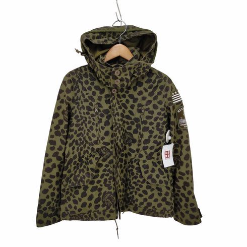 ヒステリックグラマー HYSTERIC GLAMOUR 袖ワッペン レオパードマウンテンパーカー メンズ FREE