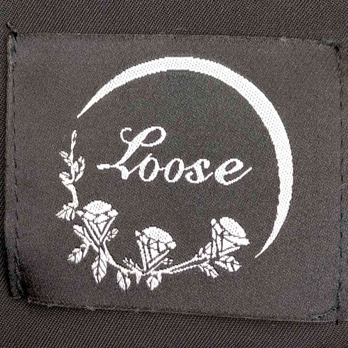 ルース Loose ドレープトロミ ルーズ刺繍シャツ メンズ JPN:L