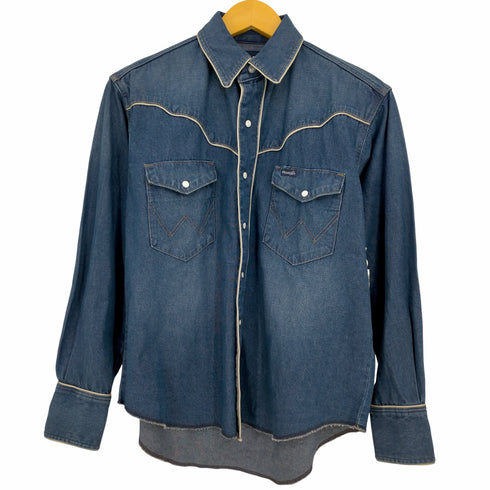 ラングラー Wrangler パイピング デニム ウエスタンシャツ レディース import:XS
