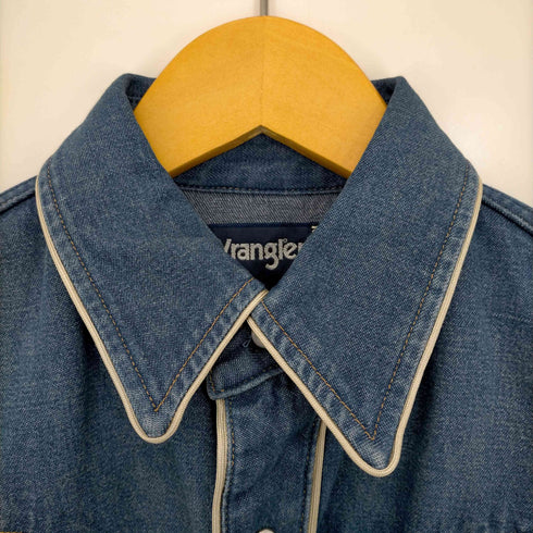 ラングラー Wrangler パイピング デニム ウエスタンシャツ レディース import:XS