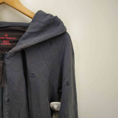 ヴィヴィアンウエストウッドレッドレーベル Vivienne Westwood RED LABEL オーブ刺繍ジップアップフーディ レディース 1