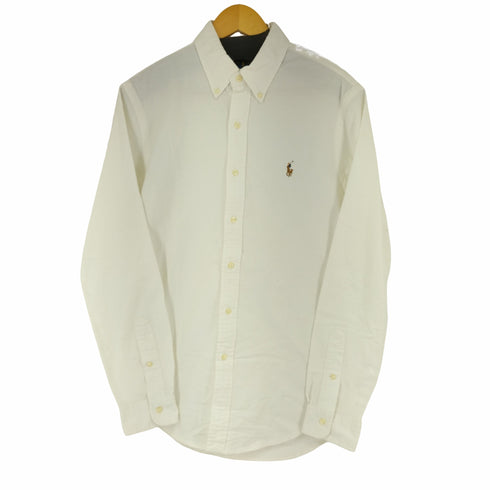 ラルフローレン RALPH LAUREN SLIM FIT STRETCH OXFORD ボニー刺繍 BD シャツ メンズ M