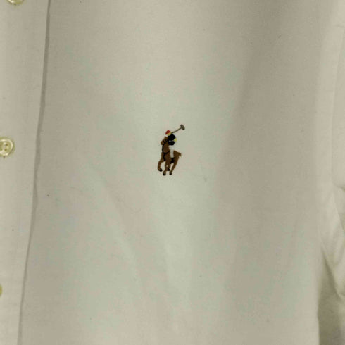 ラルフローレン RALPH LAUREN SLIM FIT STRETCH OXFORD ボニー刺繍 BD シャツ メンズ M