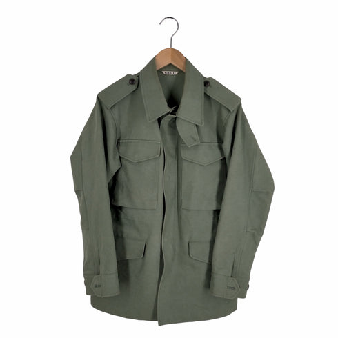 オーラリー AURALEE 15AW WASHED DOUBLE CLOTH FIELD JACKET ウォッシュド加工 M65 フィールドジャケット メンズ JPN:3