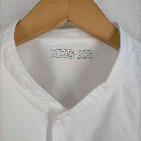 ムジラボ MUJI labo 超長綿ポプリンスタンドカラーミドル丈シャツ メンズ XXS-XS