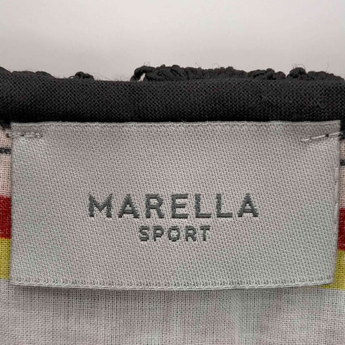 マレーラ MARELLA レース×ストライプ 3ピースセットアップ ノースリーブ+クロップドパンツ+ミニスカート レディース 36