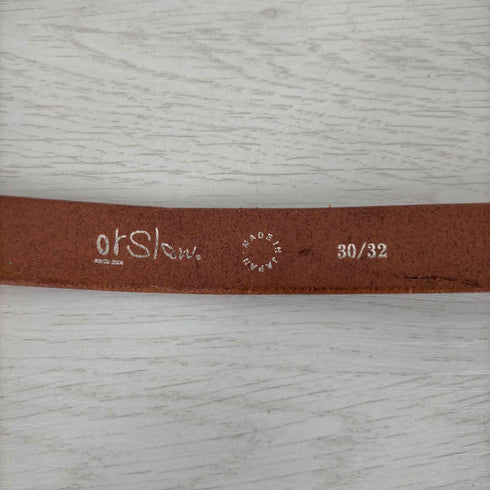 オアスロウ orSlow レザーベルト メンズ 30/32