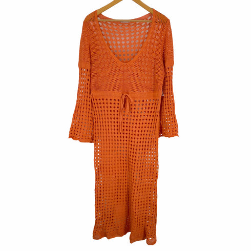 ザラ ZARA long dress with V-neck レディース JPN:S