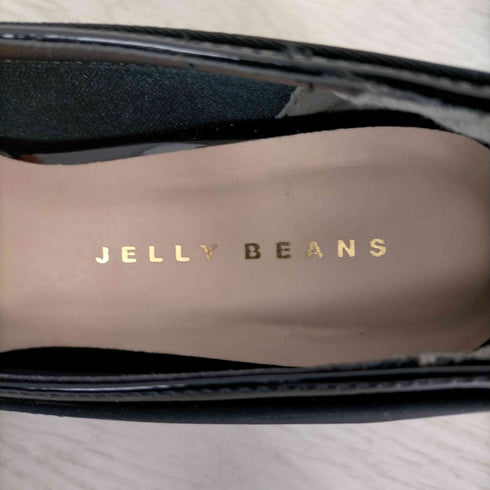 ジェリービーンズ JELLY BEANS ストーン付きヒールパンプス レディース 22.5