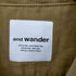 アンドワンダー and WONDER dry linen open collar shirt メンズ 3